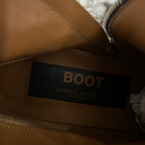 NIB Golden Goose Young Leopard-Print Leather Cowboy Boots in Beige Black Leo Sz6 - Picture 9 of 14